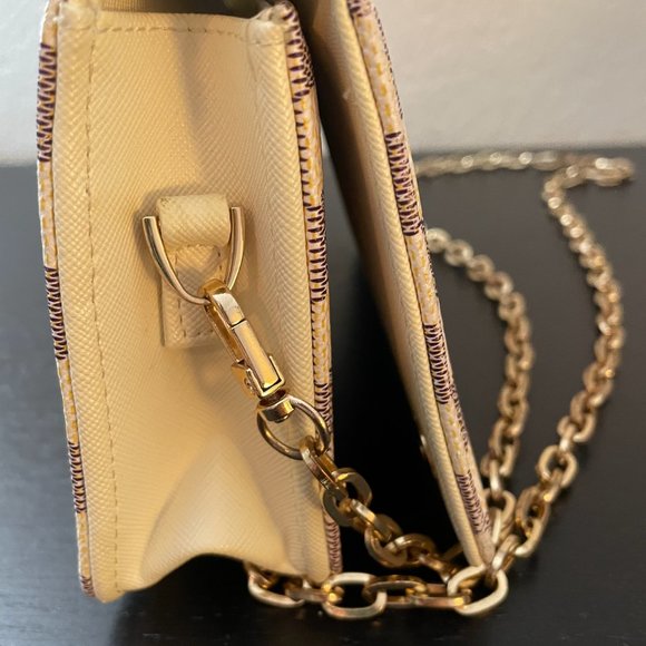 Check Cross Body Bag Cream Purse - Picture 9 of 15
